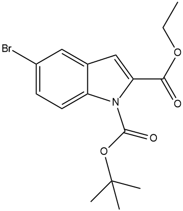 5-Bromo Boc indole ethyl carboxylate